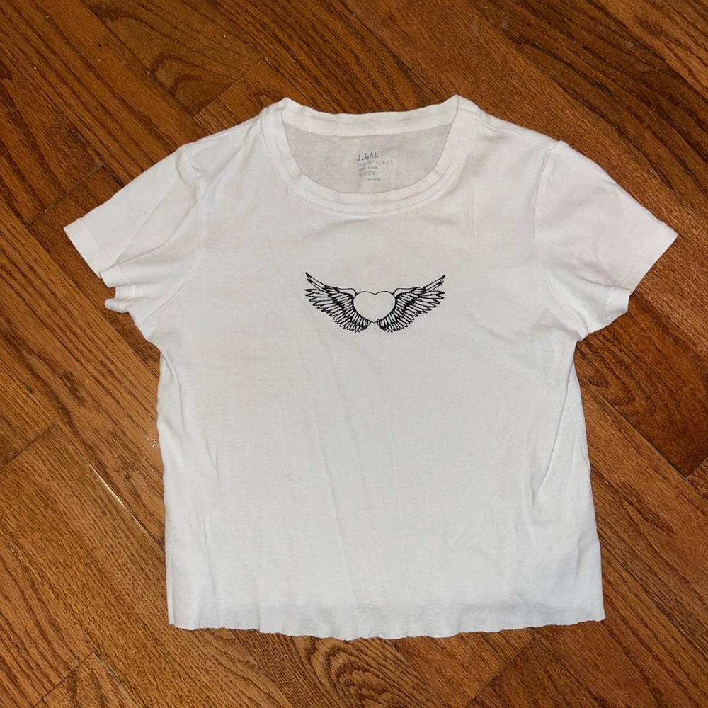 Heart with wings baby tee shirt